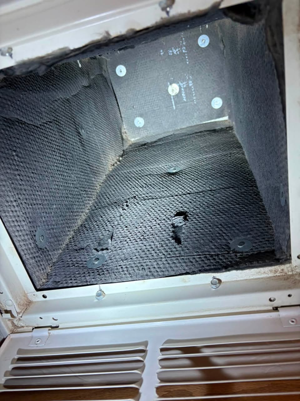 Return box cleaning — after duct cleaning